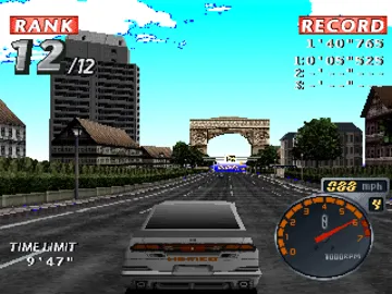 Rage Racer (US) screen shot game playing